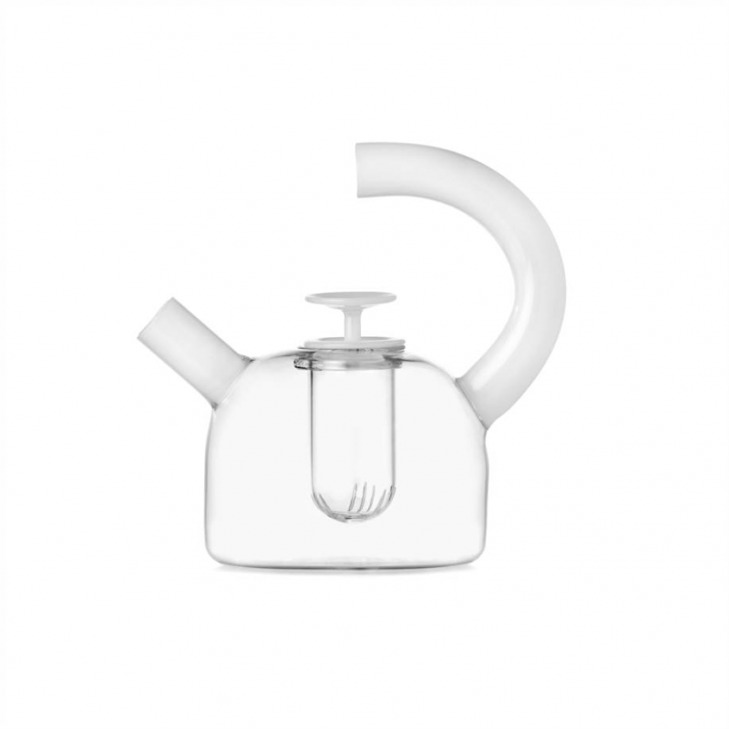 Čajnik stakleni ICHENDORF Tea Small, Clear/White