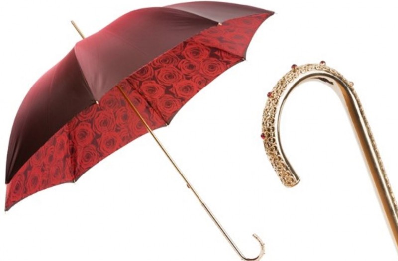 Kišobran Pasotti - Red Roses Umbrella, Double Cloth