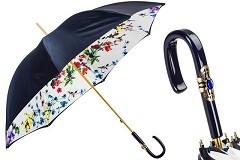 Kišobran Pasotti - Navy Umbrella with Flowers