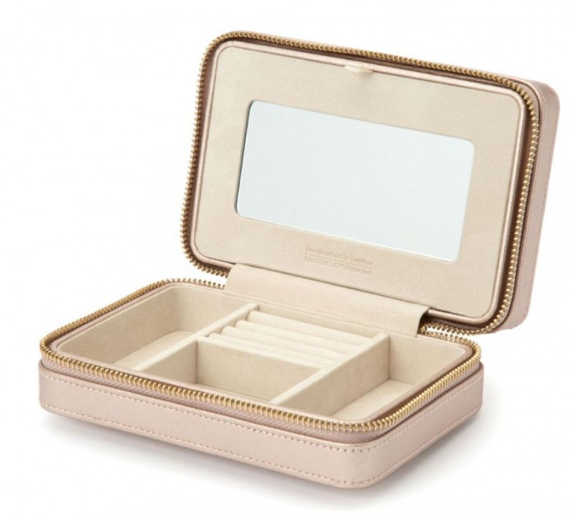 Torbica za nakit WOLF 1834, Palermo Zip, rose gold