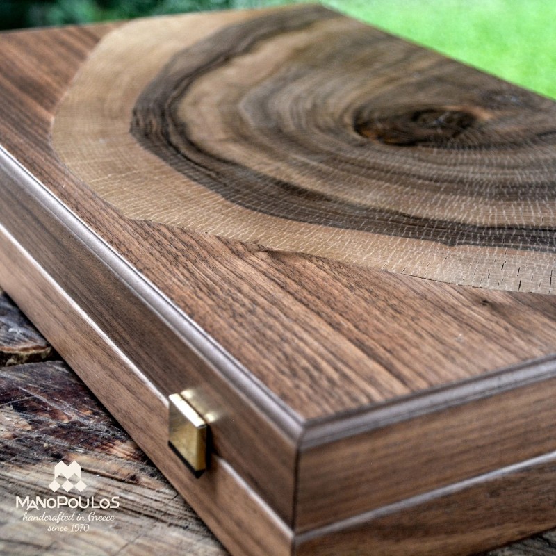 Backgammon set MANOPOULOS Tree Trunk LARGE 48x30 cm