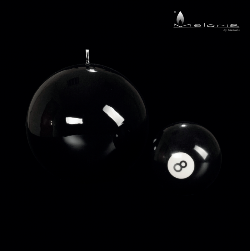 Svijeća GRAZIANI Meloria Ball Classic 120, crna