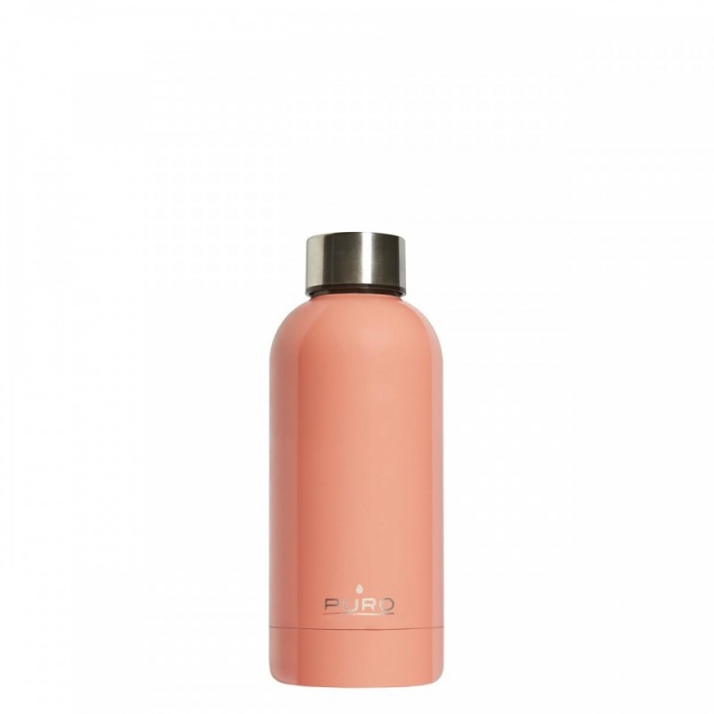 Boca za vodu Puro - 350 ml, Glossy svijetlo narančasta