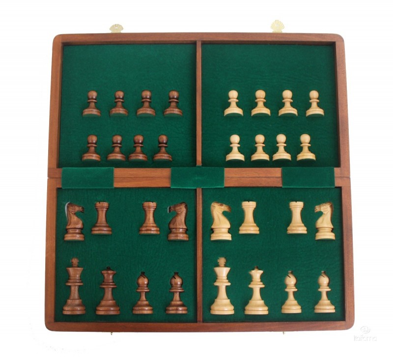 Šah set ITALFAMA Magnetic Folding Wood 40x40 cm