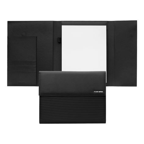 Mapa A4 Pinstripe Black - Hugo Boss