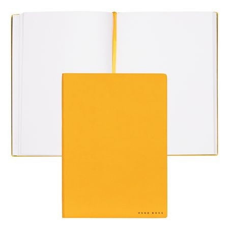 Notebook A5 Essential Storyline Yellow Plain - Hugo Boss