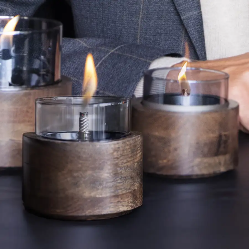 Kamin stolni mini TF Lotus 10, mocha oak